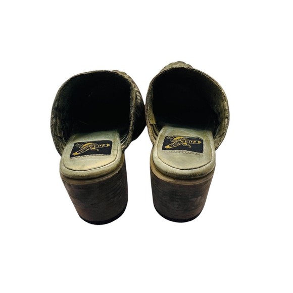 Freebird by Steven Sofia Mules Green Sage Womens Sz 6 - Picture 4 of 11